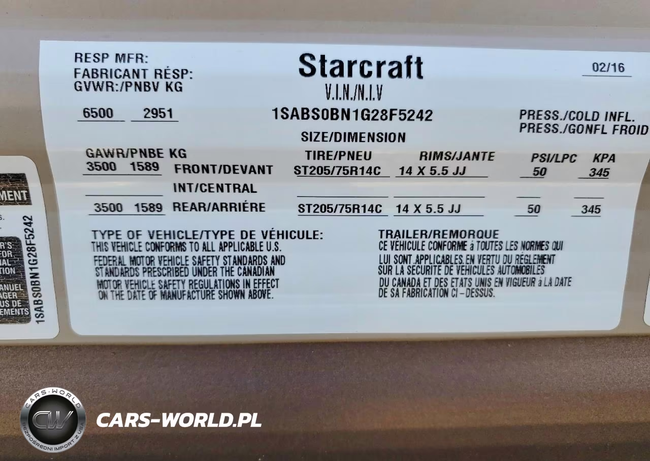 2016 Starcraft Ar-On26Bhs VIN:1SABS0BN1G28F5242 - 10