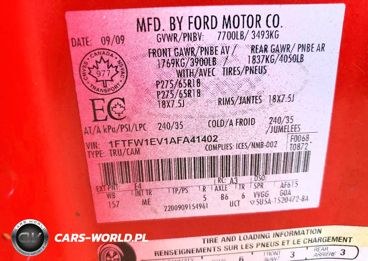 2010 Ford F150 Supercrew VIN:1FTFW1EV1AFA41402 - 12