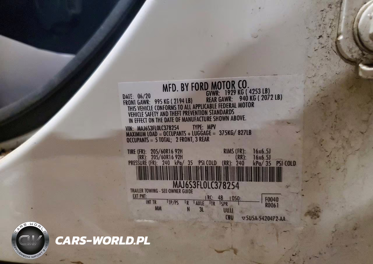 2020 Ford Ecosport S VIN:MAJ6S3FL0LC378254 - 12