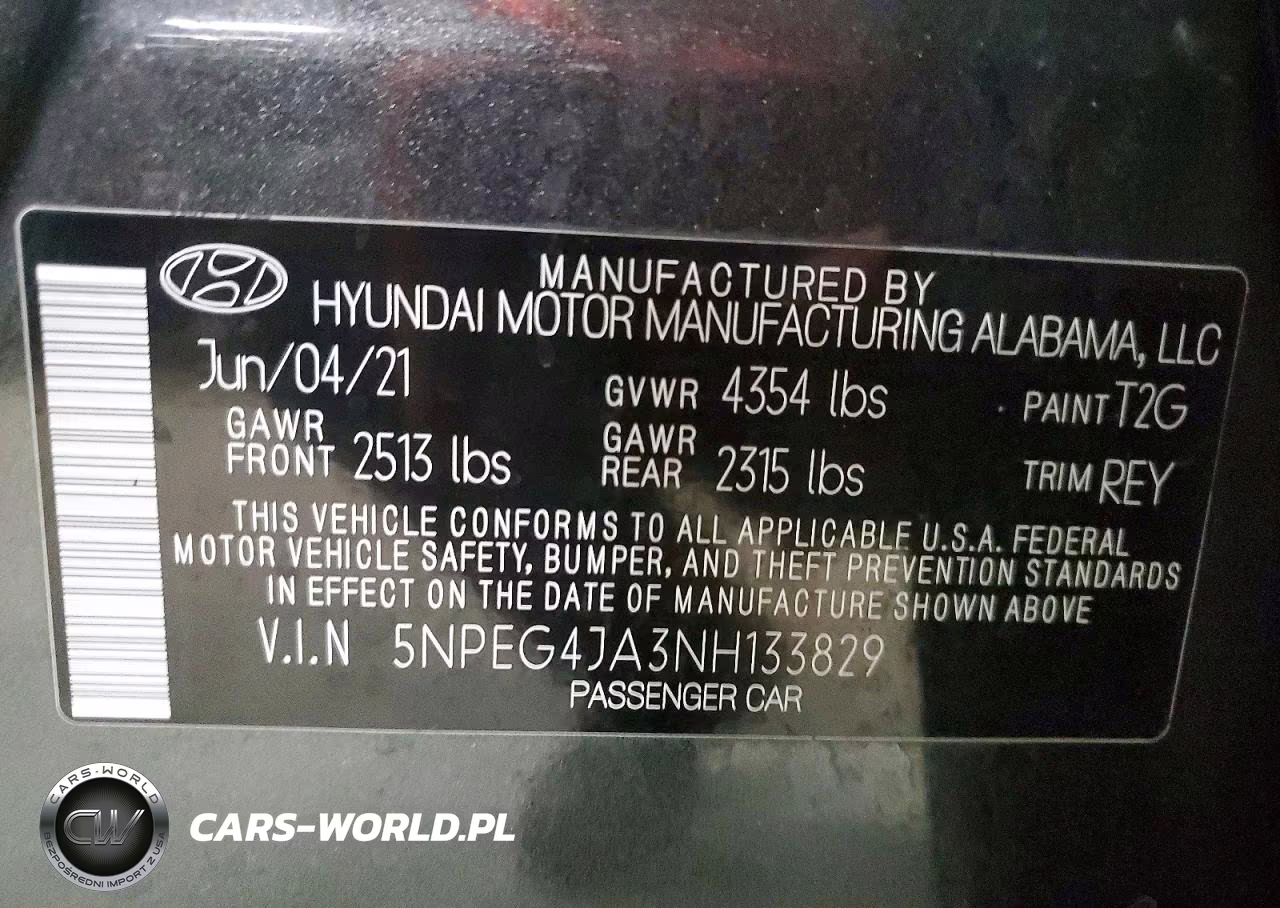 2022 Hyundai Sonata Se VIN:5NPEG4JA3NH133829 - 12