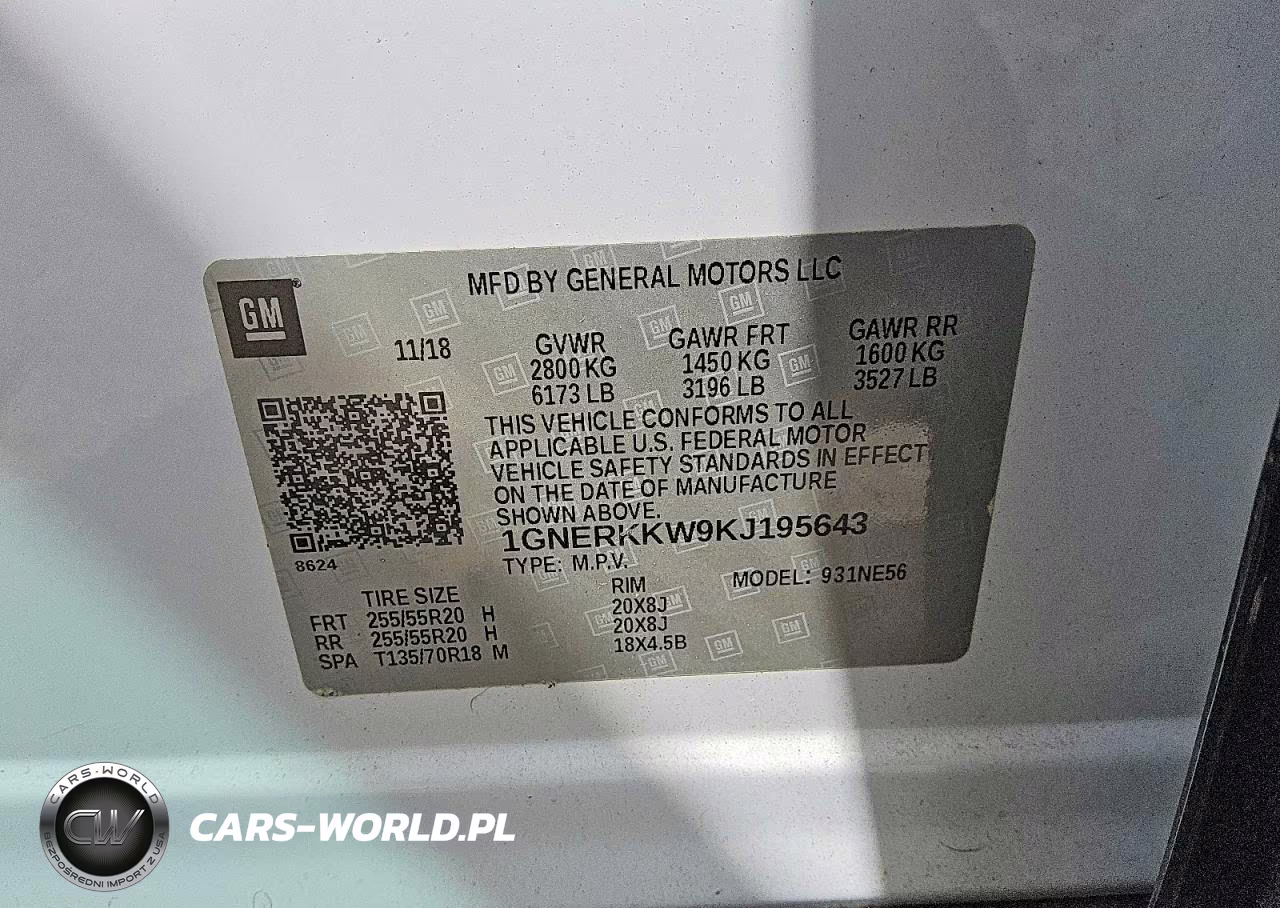 2019 Chevrolet Traverse Premier VIN:1GNERKKW9KJ195643 - 13