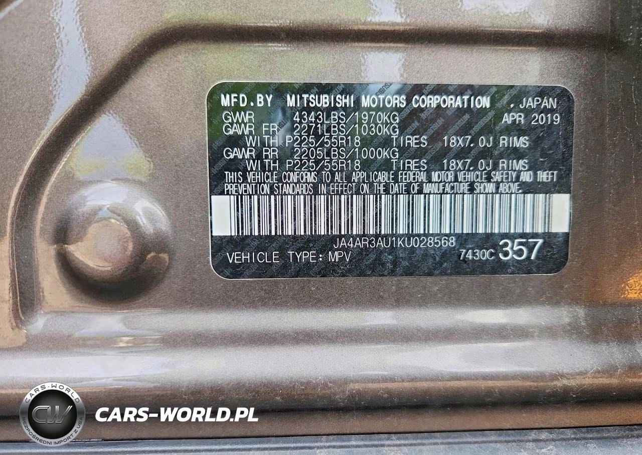 2019 Mitsubishi Outlander Sport Es VIN:JA4AR3AU1KU028568 - 13