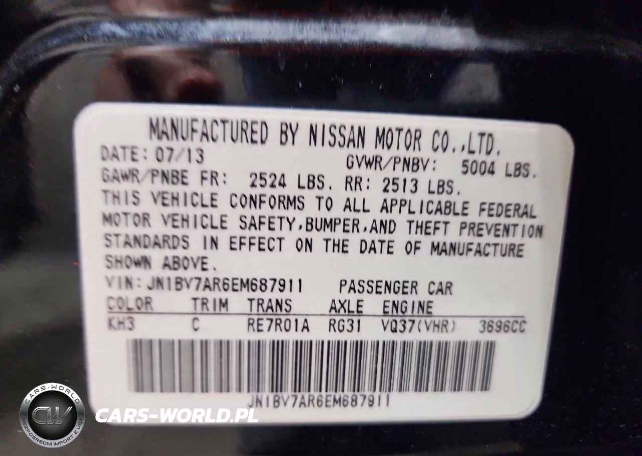 2014 Infiniti Q50 Base VIN:JN1BV7AR6EM687911 - 12