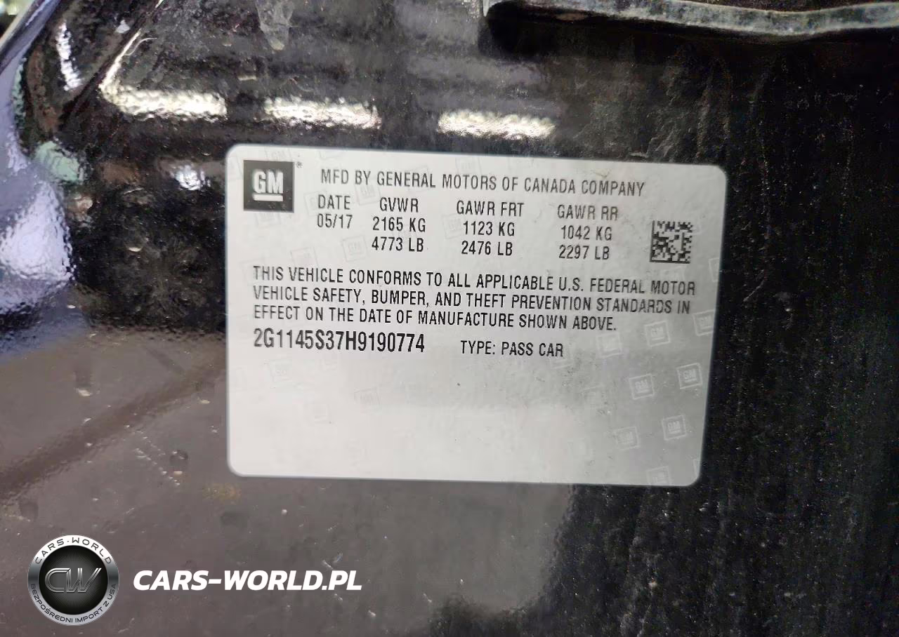 2017 Chevrolet Impala Premier VIN:2G1145S37H9190774 - 12