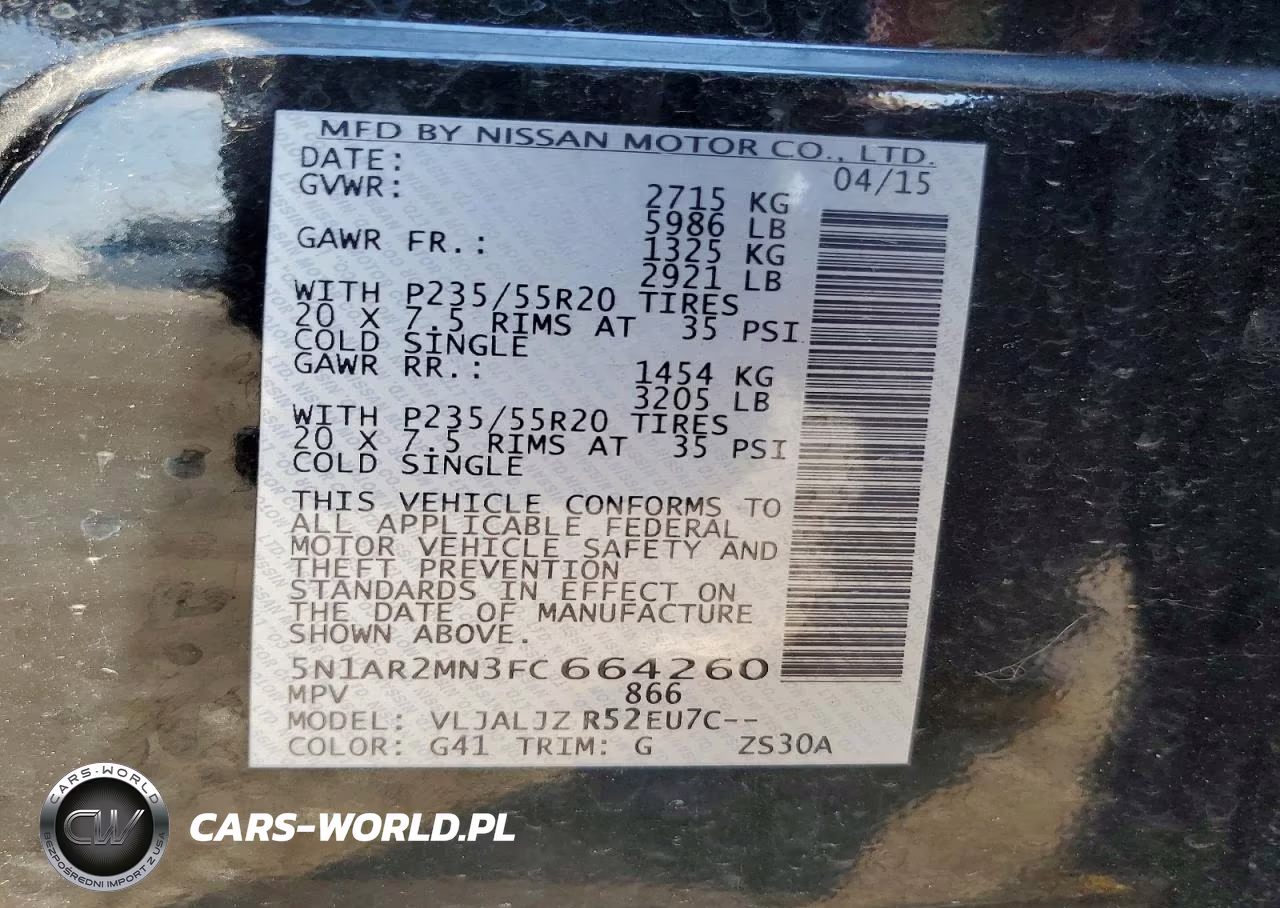 2015 Nissan Pathfinder S VIN:5N1AR2MN3FC664260 - 13