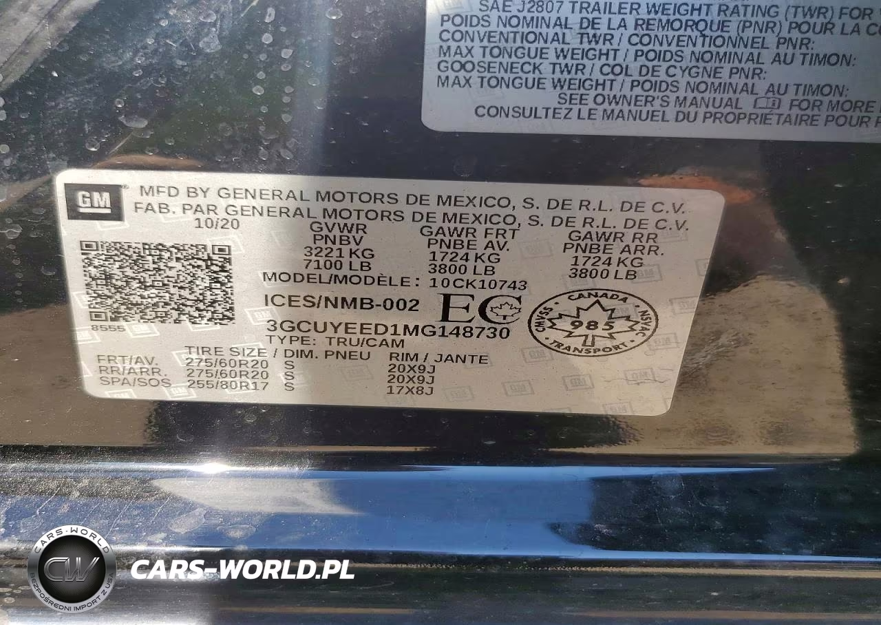 2021 Chevrolet Silverado K1500 Rst VIN:3GCUYEED1MG148730 - 12