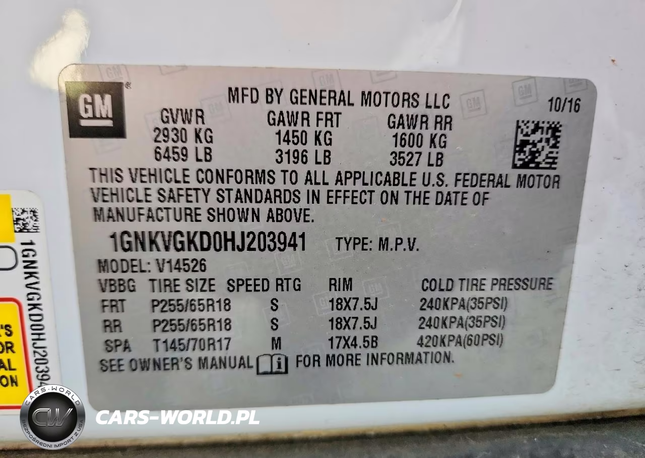 2017 Chevrolet Traverse Lt VIN:1GNKVGKD0HJ203941 - 13
