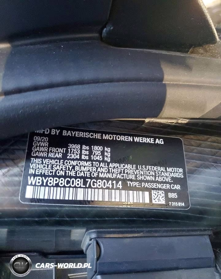 2020 BMW I3 S Rex VIN:WBY8P8C08L7G80414 - 13