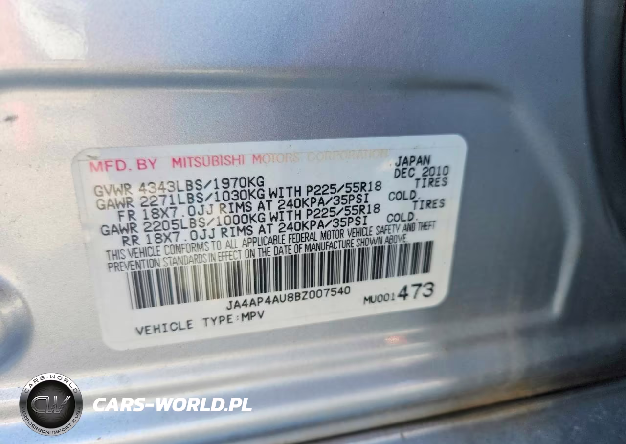 2011 Mitsubishi Outlander Sport Se VIN:JA4AP4AU8BZ007540 - 12