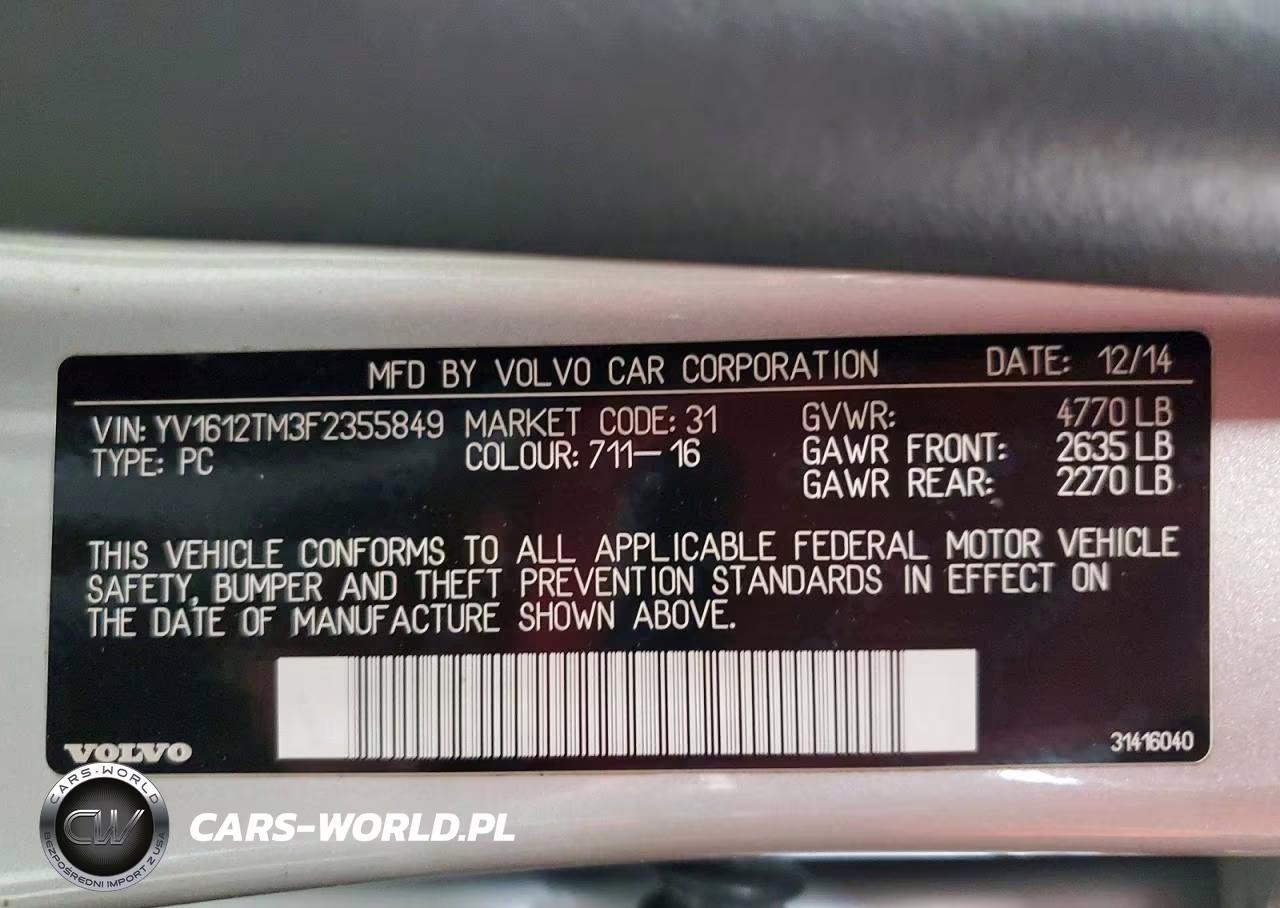 2015 Volvo S60 Platinum VIN:YV1612TM3F2355849 - 12