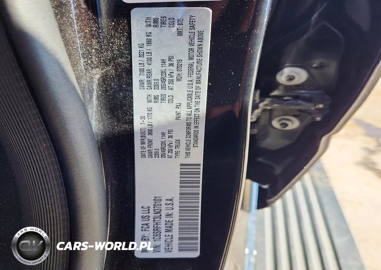 2020 Ram 1500 Limited VIN:1C6SRFHT3LN370101 - 13