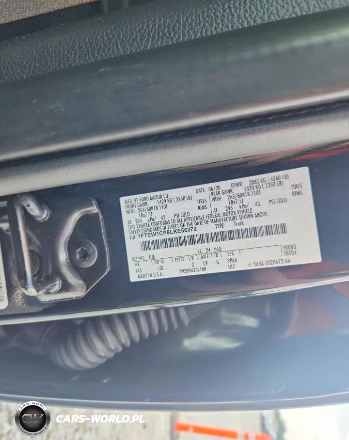 2020 Ford F150 Supercrew VIN:1FTEW1CP8LKE56372 - 13