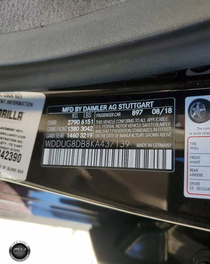 2019 Mercedes-Benz S 560 VIN:WDDUG8DB8KA437139 - 12