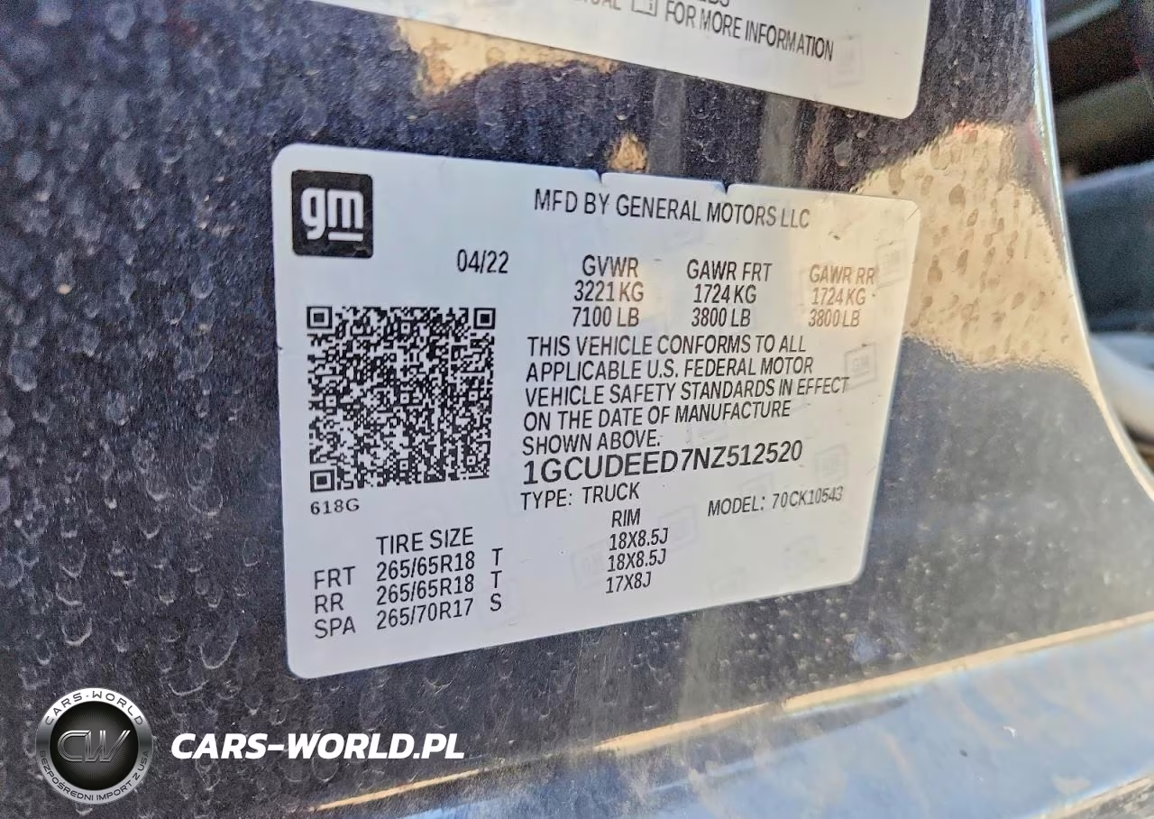 2022 Chevrolet Silverado K1500 Rst VIN:1GCUDEED7NZ512520 - 12