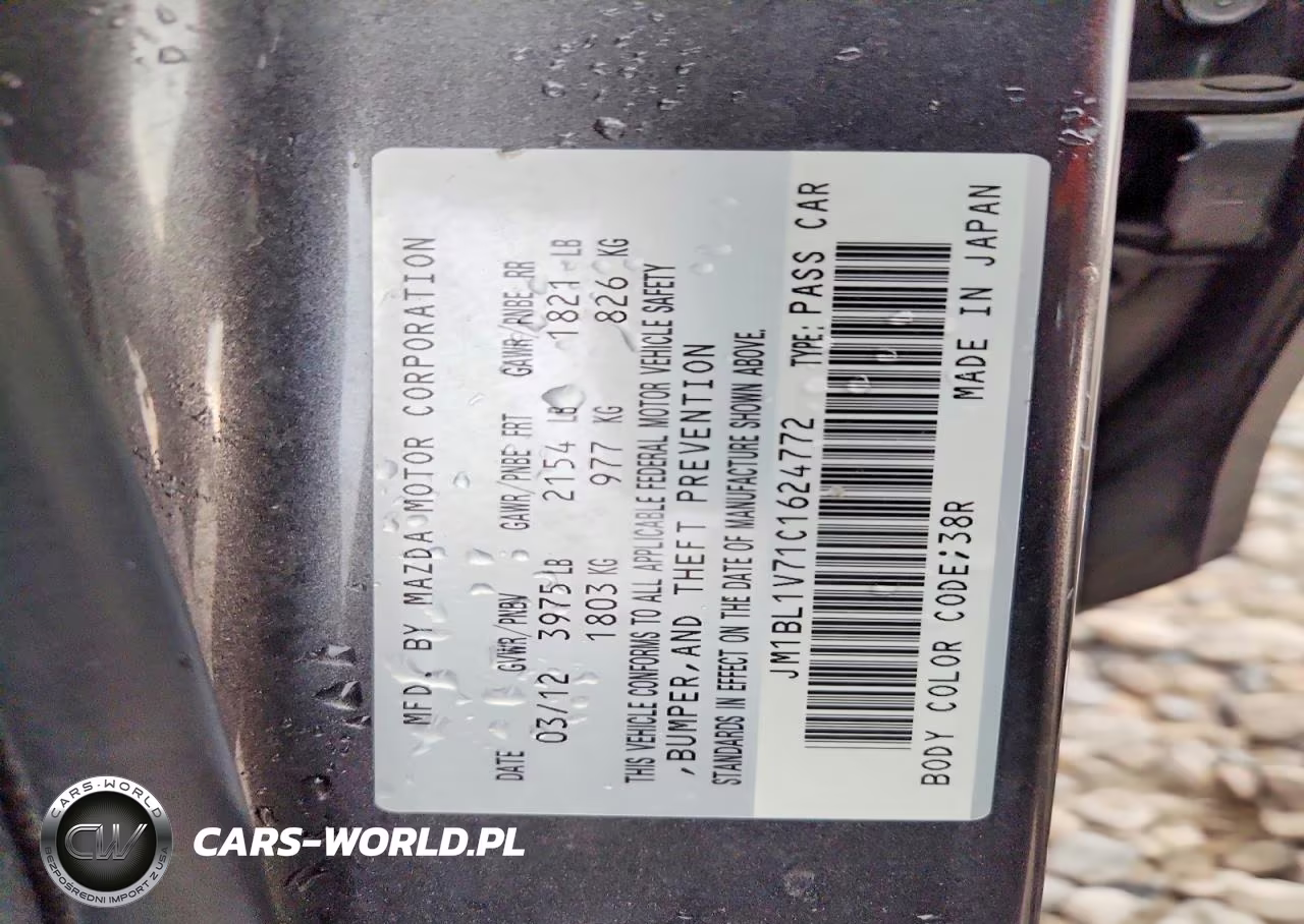 2012 Mazda 3 I VIN:JM1BL1V71C1624772 - 12