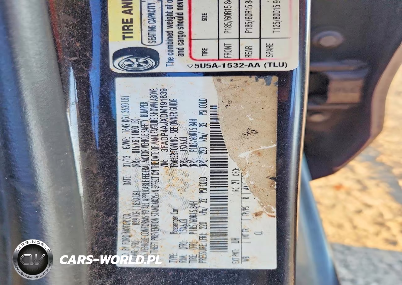 2013 Ford Fiesta S VIN:3FADP4AJXDM191639 - 12