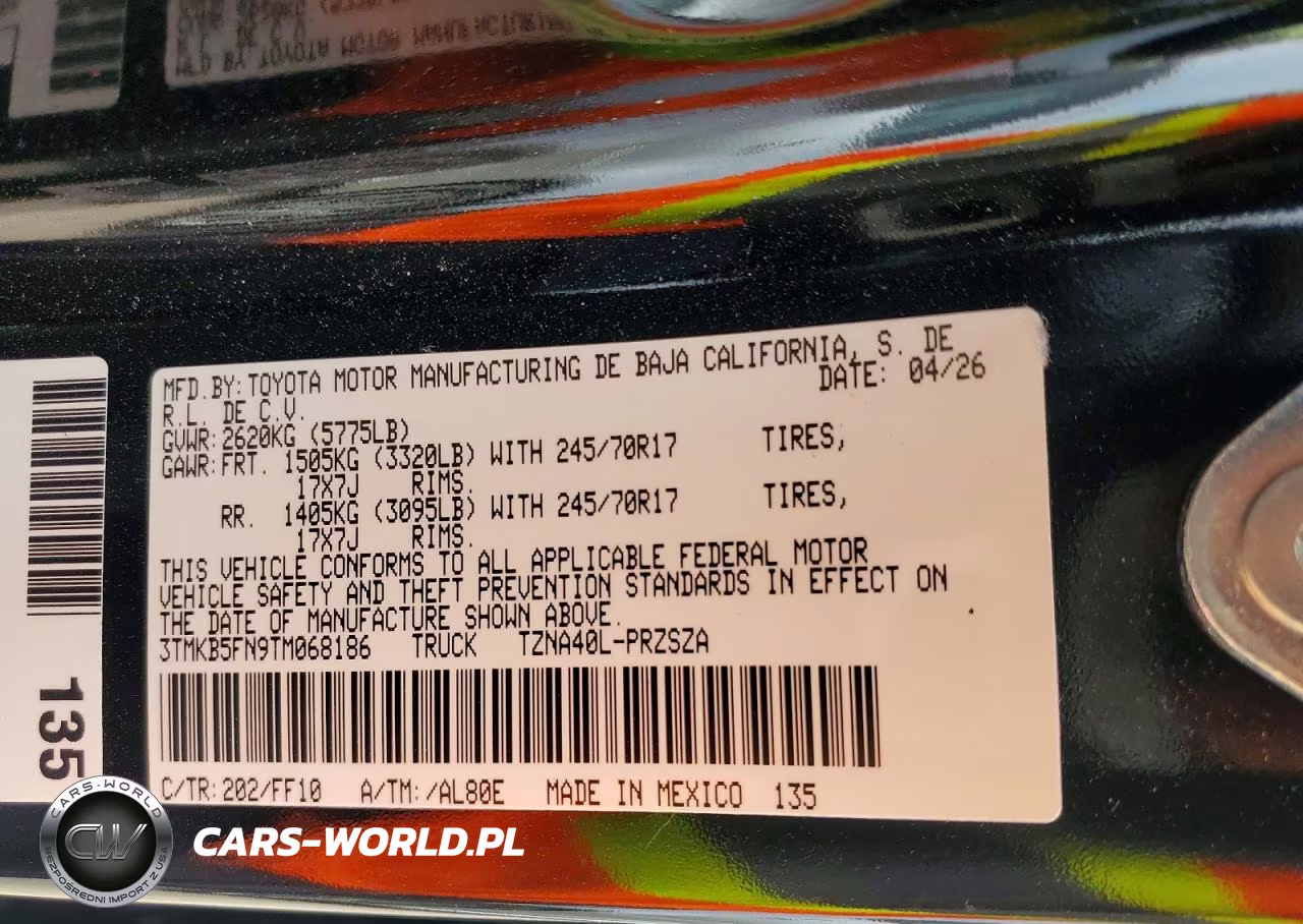 2026 Toyota Tacoma Sr5 VIN:3TMKB5FN9TM068186 - 12