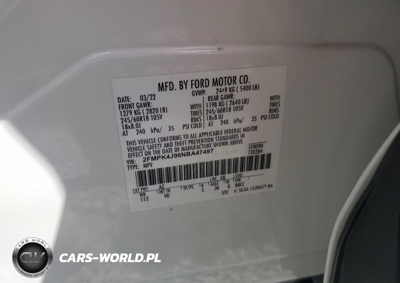 2022 Ford Edge Sel VIN:2FMPK4J96NBA47497 - 13