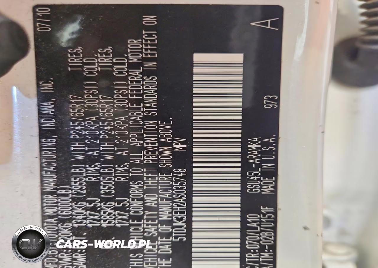 2010 Toyota Highlander Se VIN:5TDJK3EH2AS035748 - 13