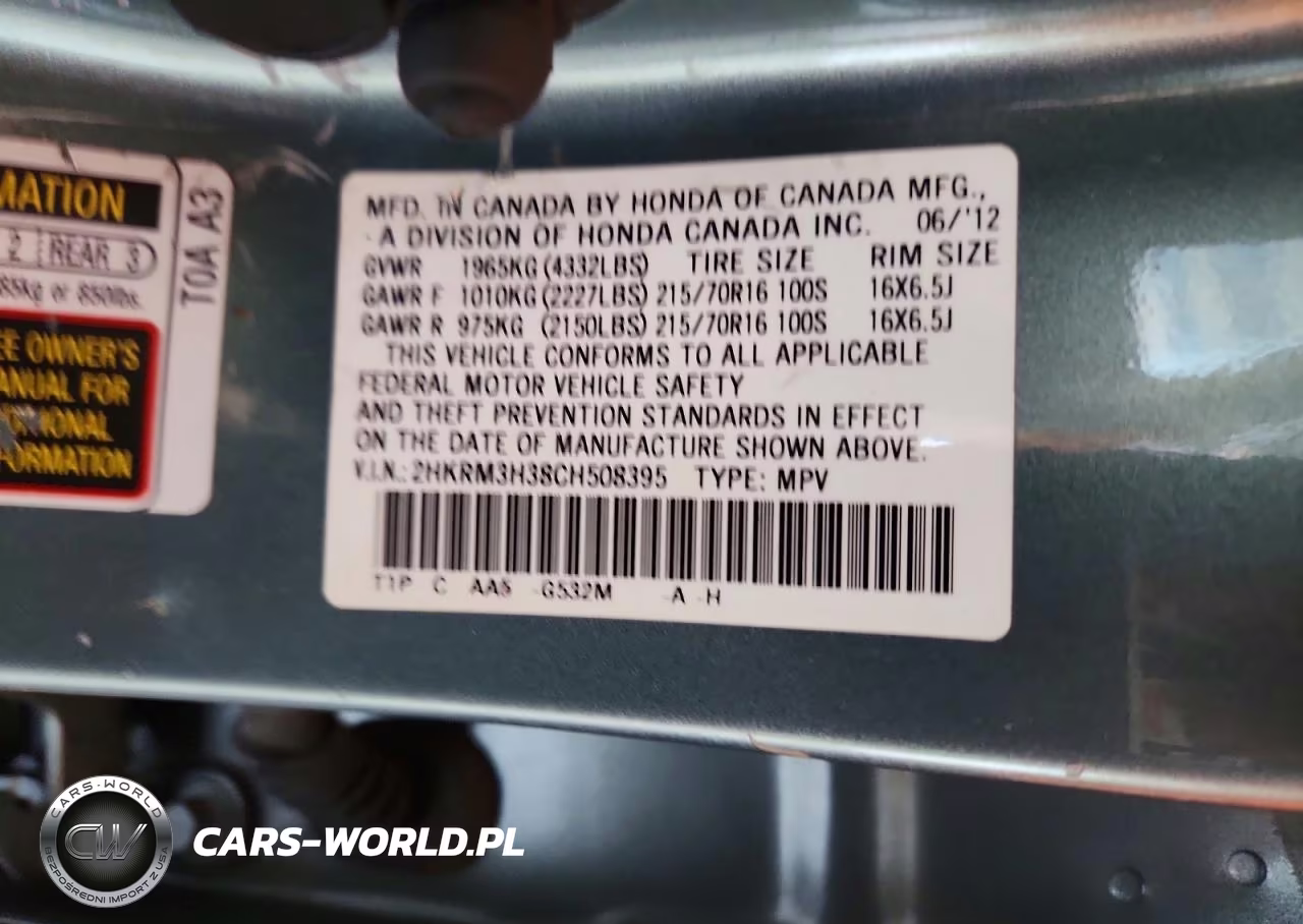 2012 Honda Cr-V Lx VIN:2HKRM3H38CH508395 - 14