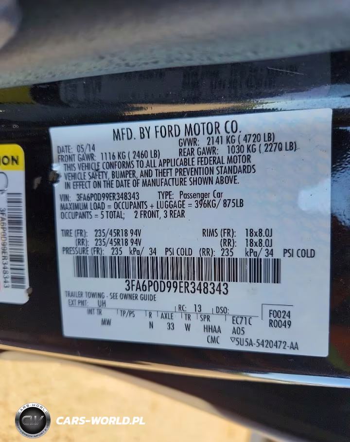 2014 Ford Fusion Titanium VIN:3FA6P0D99ER348343 - 13