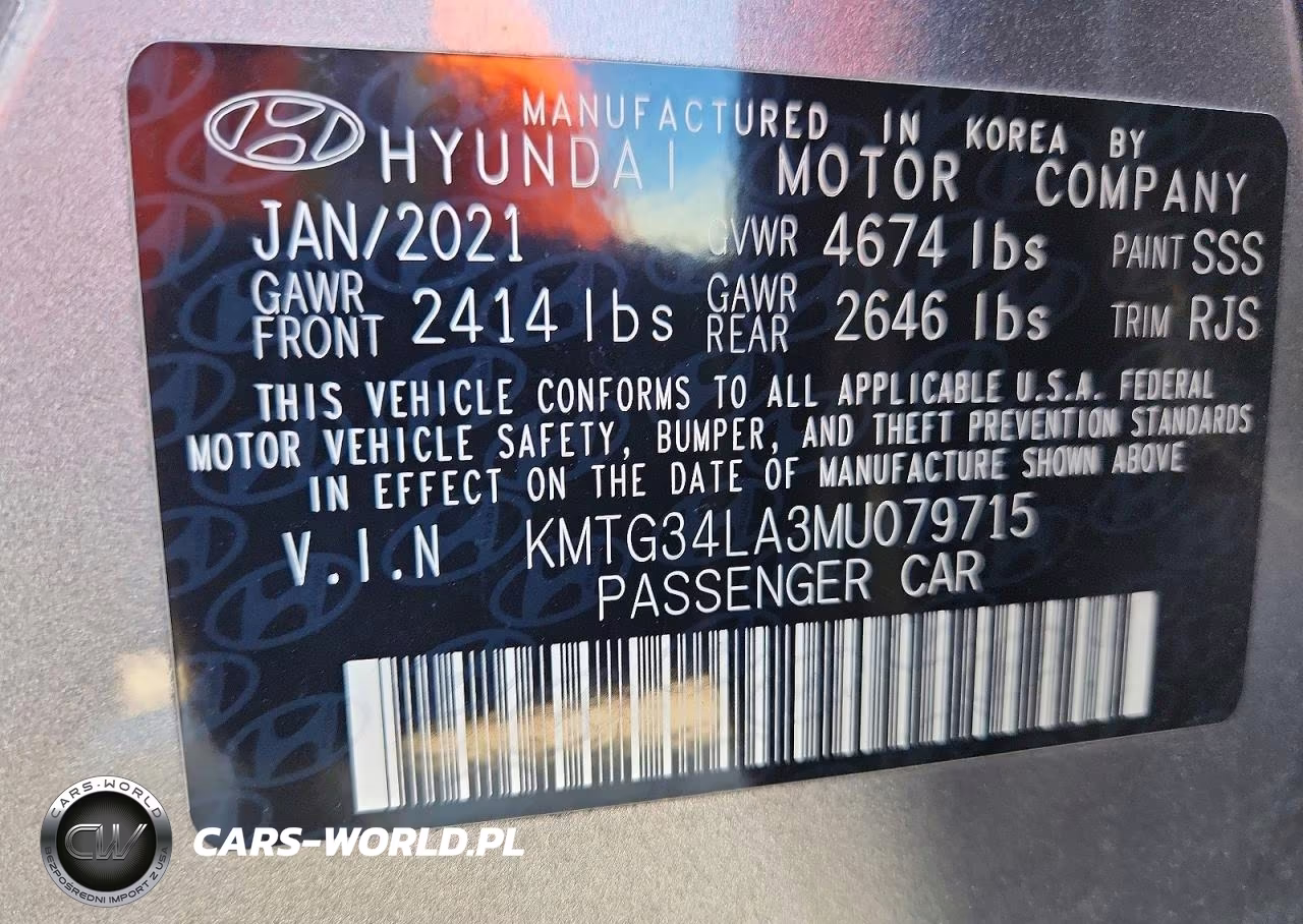 2021 Genesis G70 Elite VIN:KMTG34LA3MU079715 - 12