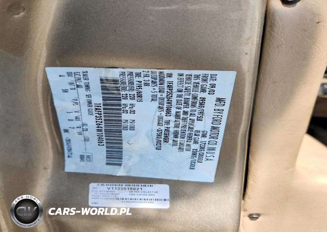 2004 Ford Focus Ztw VIN:1FAFP35Z64W104063 - 12