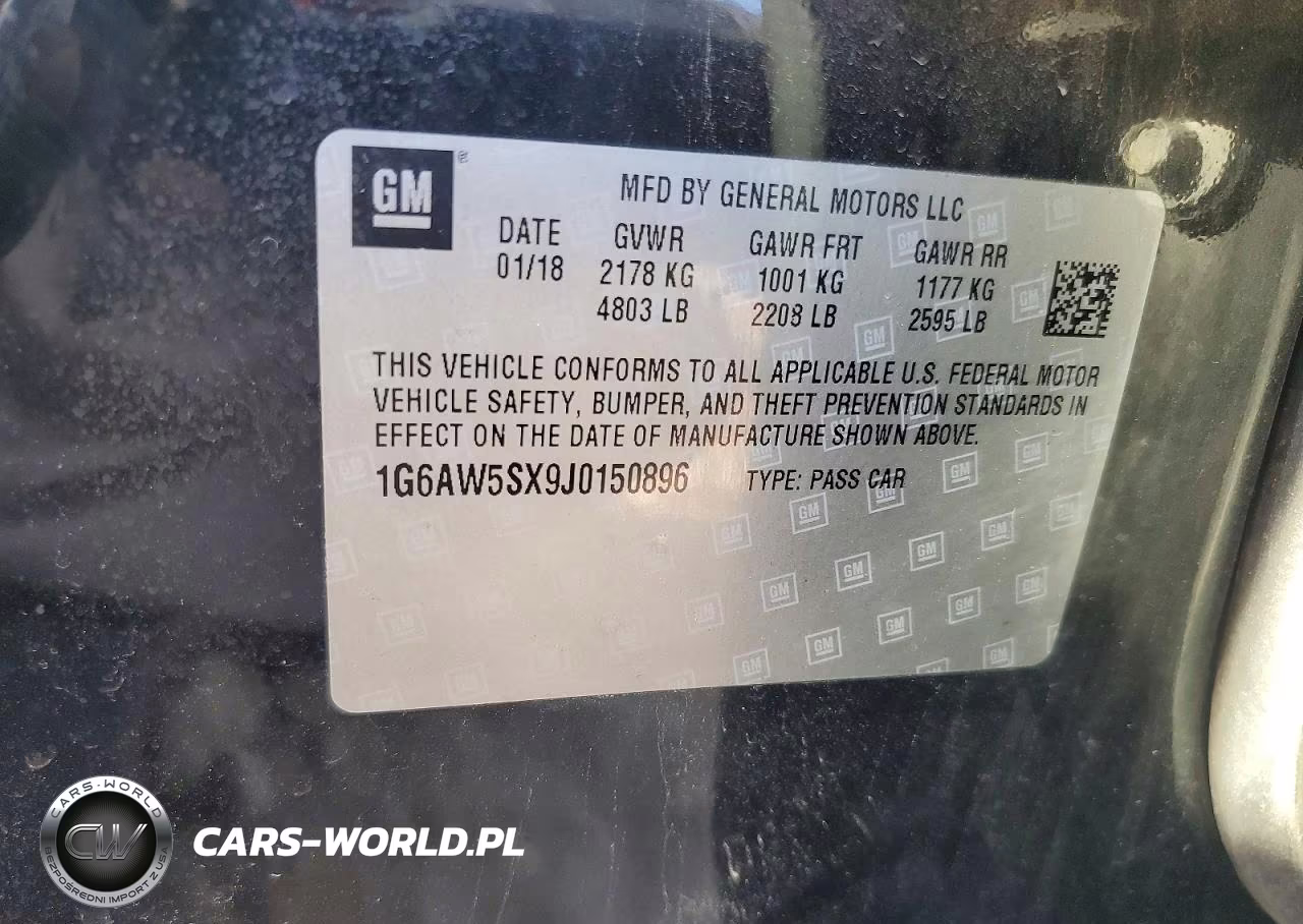 2018 Cadillac Cts VIN:1G6AW5SX9J0150896 - 12