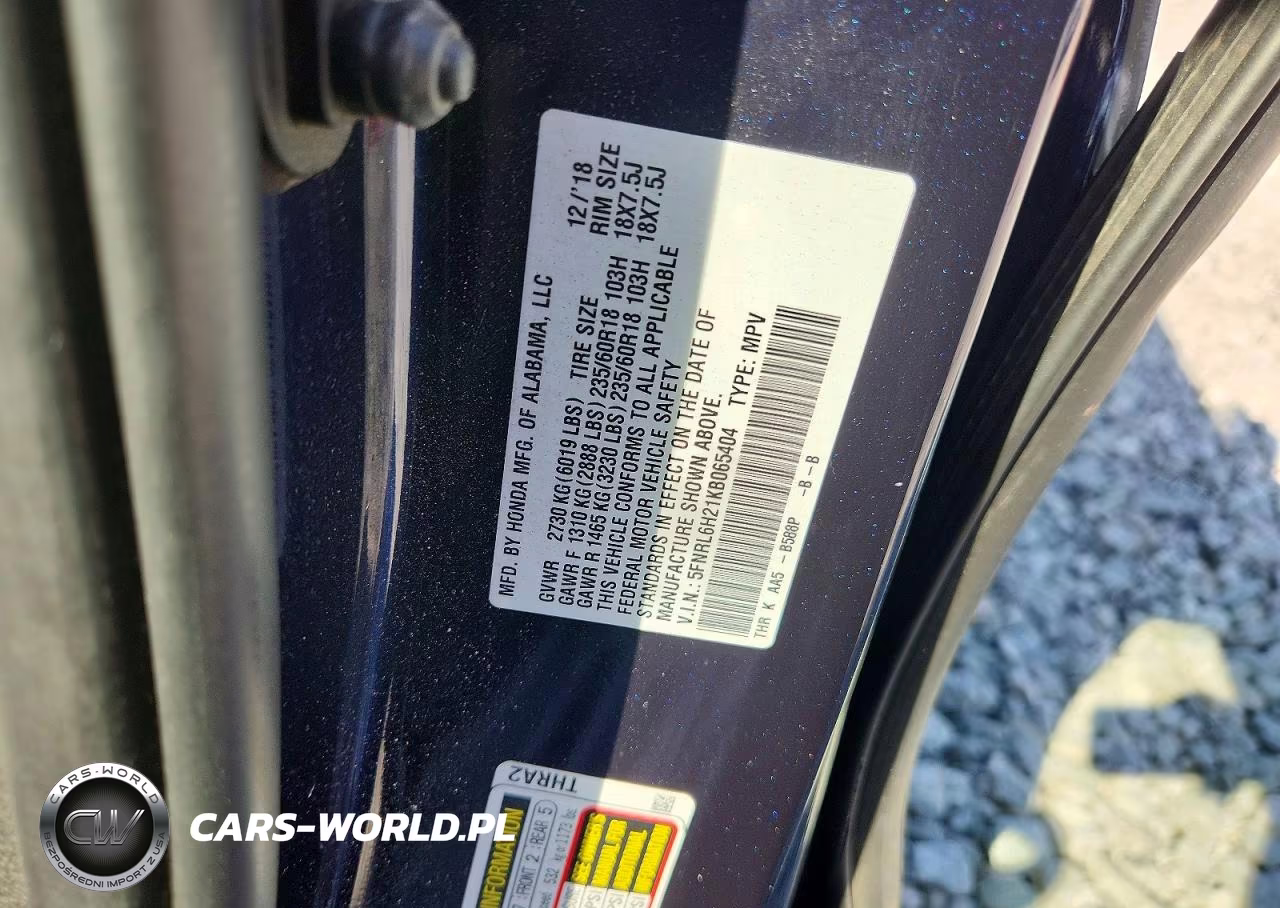 2019 Honda Odyssey Lx VIN:5FNRL6H21KB065404 - 13