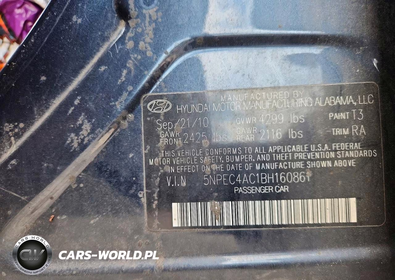 2011 Hyundai Sonata Limited VIN:5NPEC4AC1BH160861 - 12
