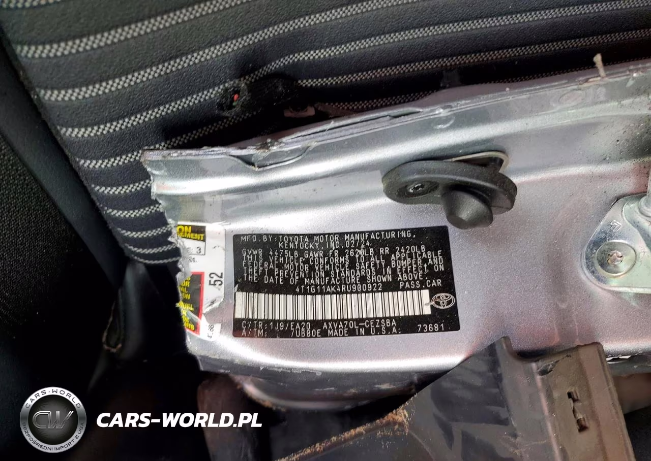 2024 Toyota Camry Se VIN:4T1G11AK4RU900922 - 12