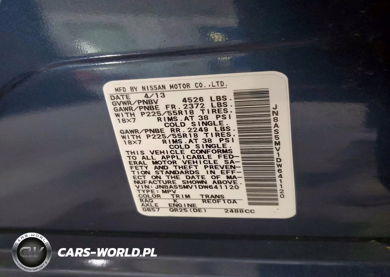 2013 Nissan Rogue S VIN:JN8AS5MV1DW641120 - 14