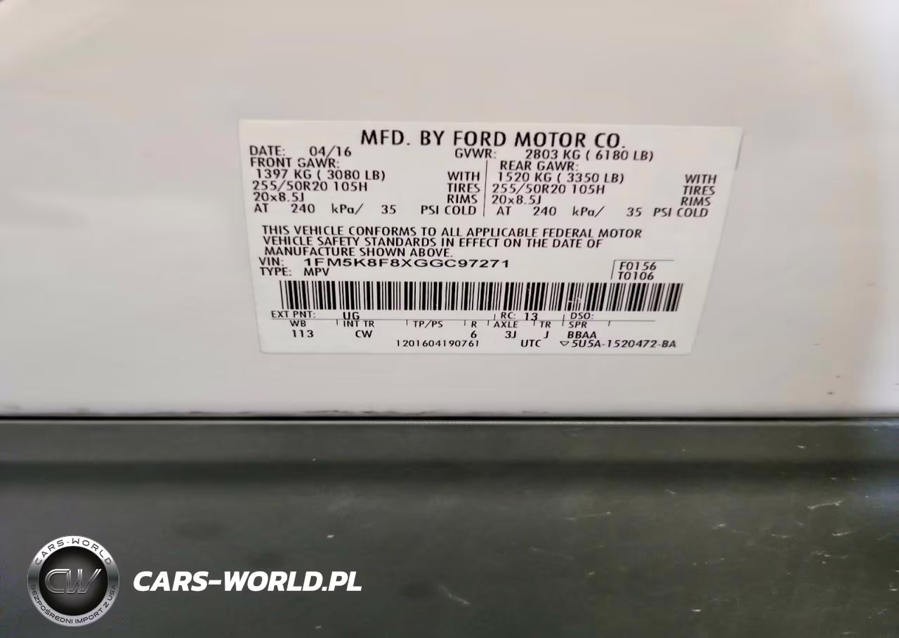 2016 Ford Explorer Limited VIN:1FM5K8F8XGGC97271 - 14