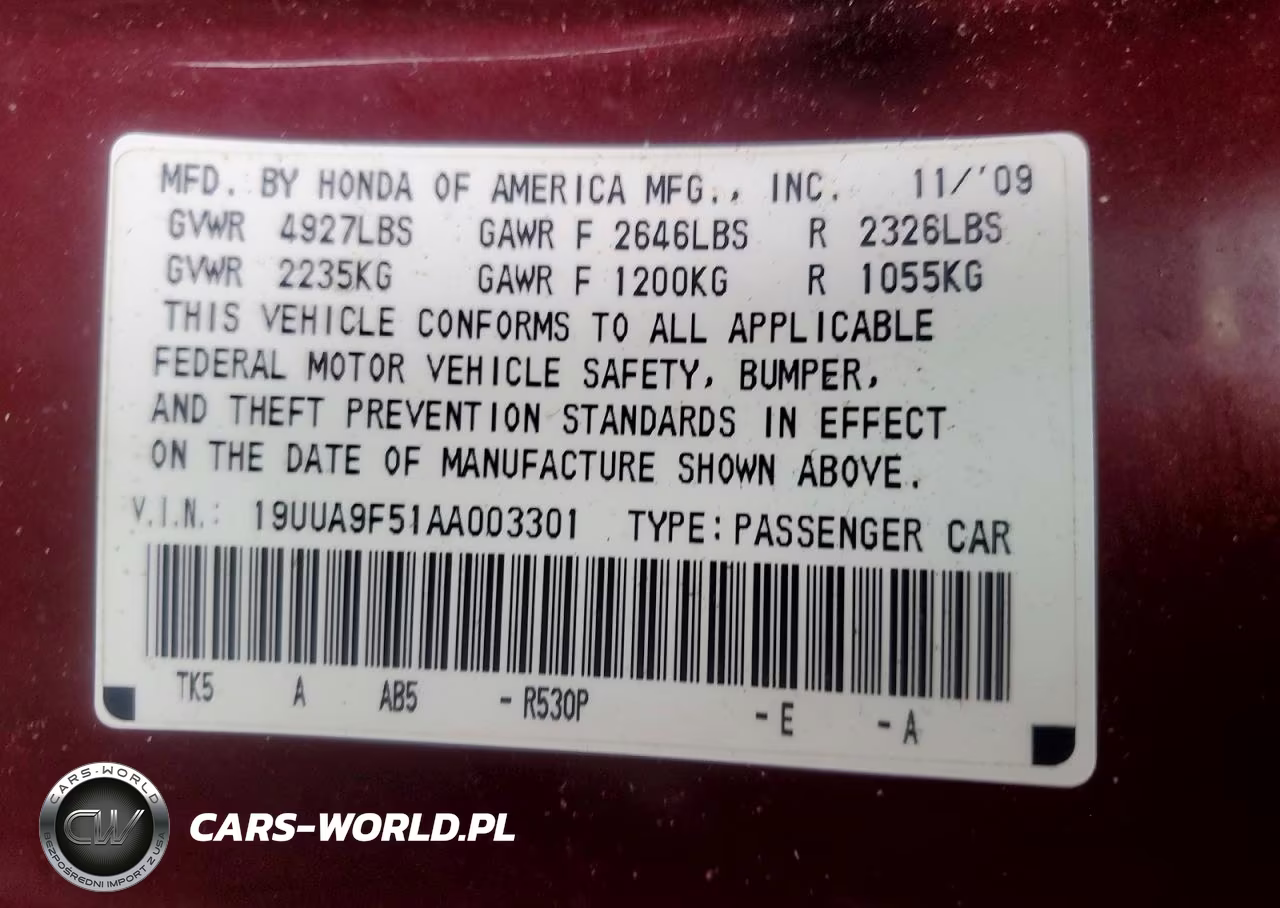 2010 Acura Tl VIN:19UUA9F51AA003301 - 12