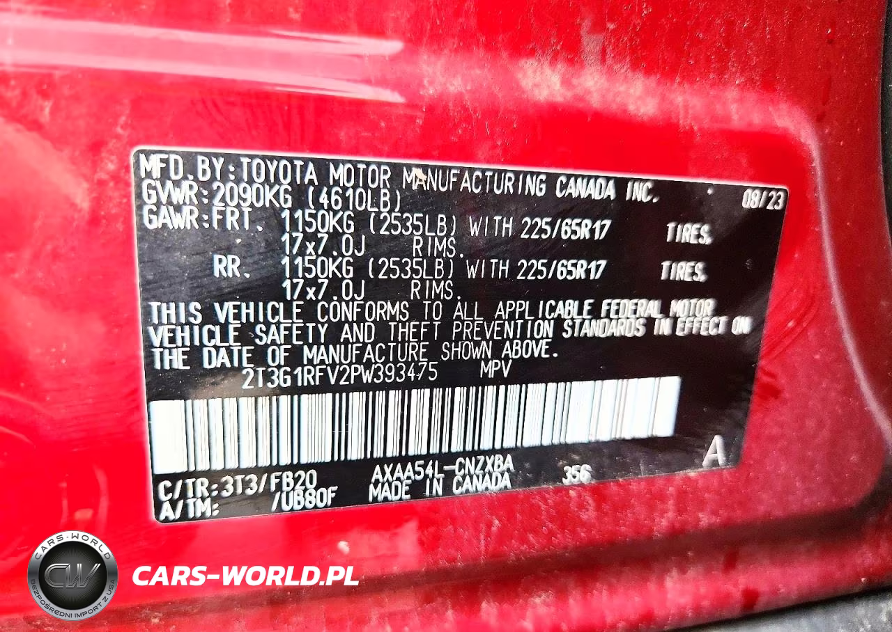 2023 Toyota Rav4 Le VIN:2T3G1RFV2PW393475 - 14