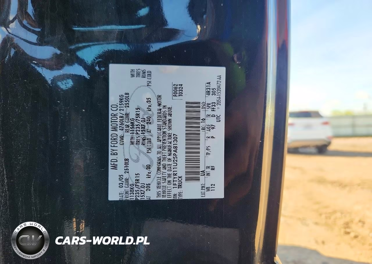 2005 Ford Ranger VIN:1FTYR11U25PA81307 - 12