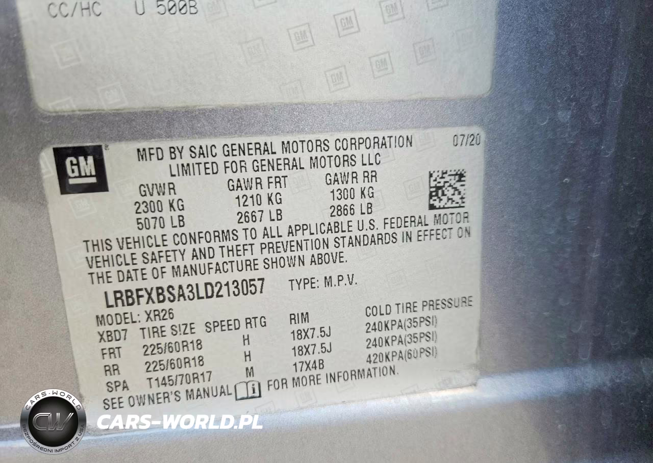 2020 Buick Envision Preferred VIN:LRBFXBSA3LD213057 - 13