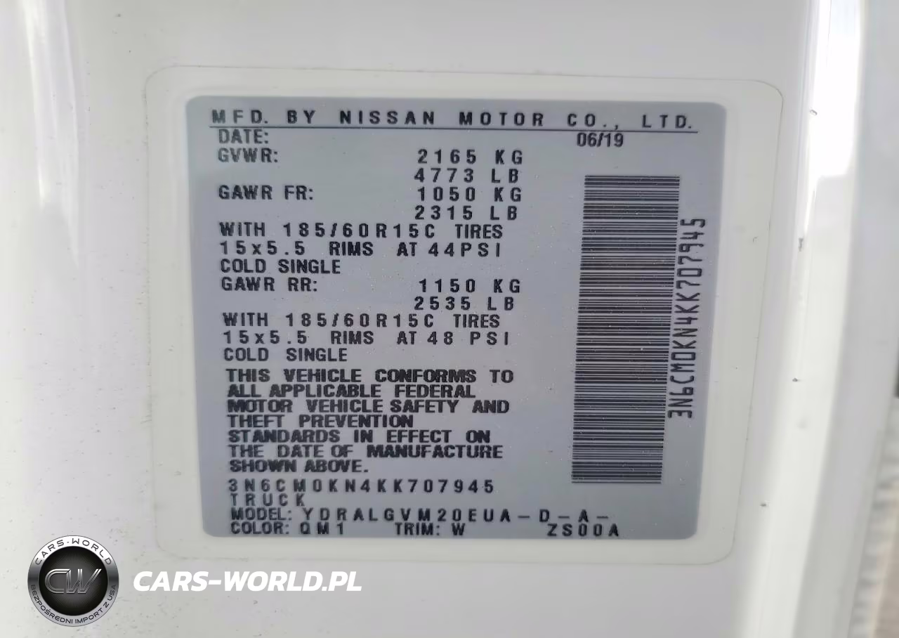 2019 Nissan Nv200 Sv VIN:3N6CM0KN4KK707945 - 13