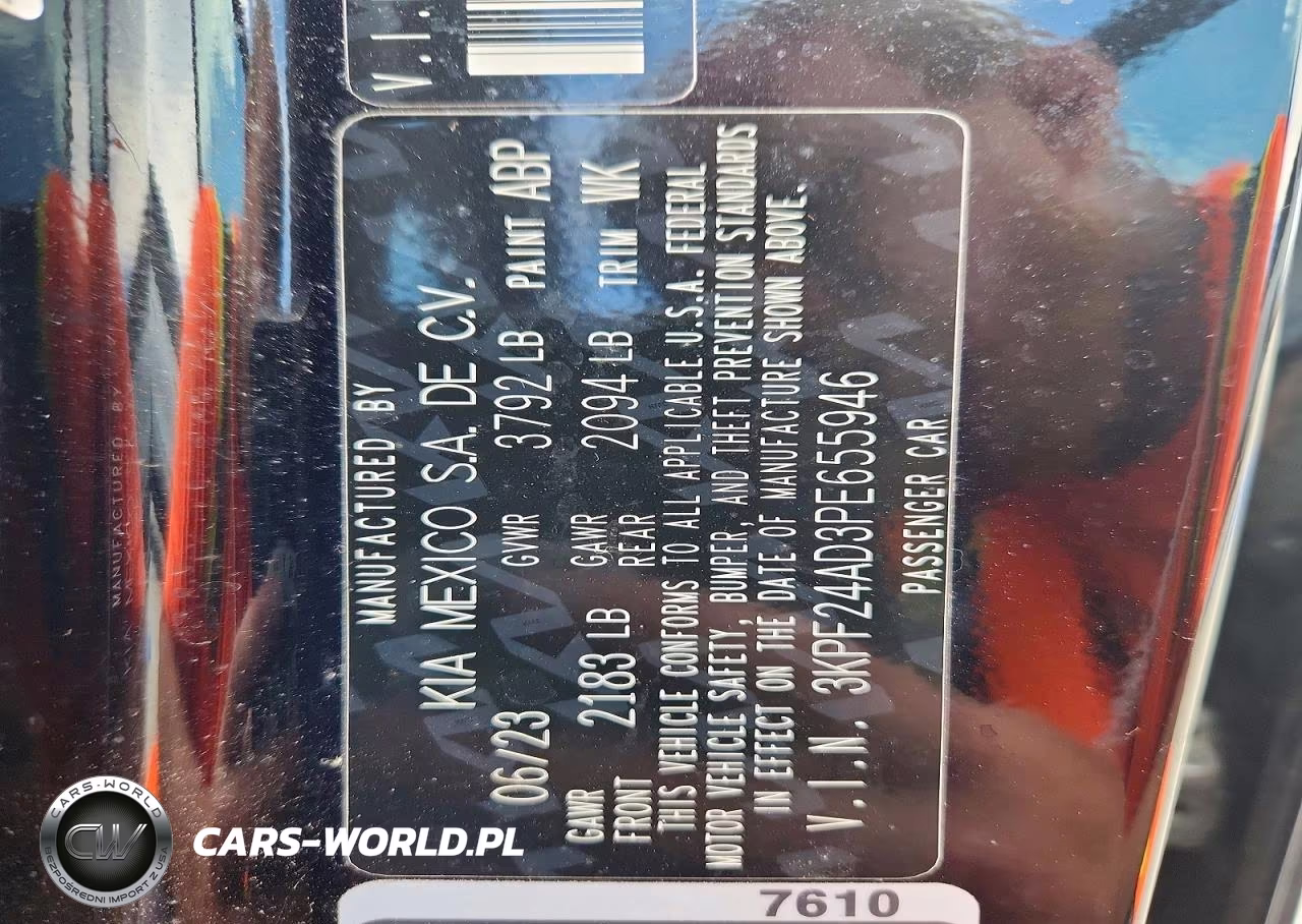 2023 Kia Forte Lxs VIN:3KPF24AD3PE655946 - 12