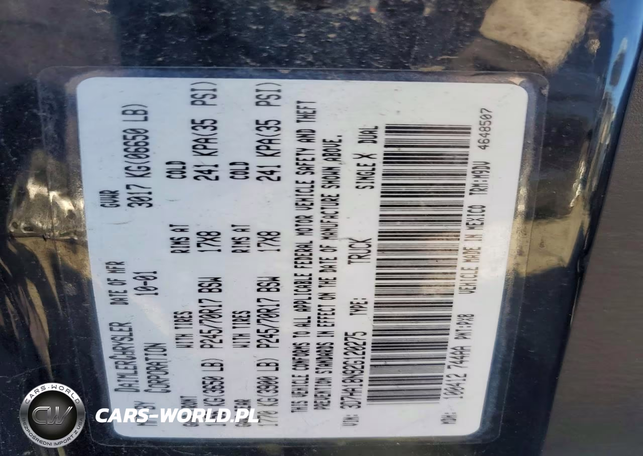 2002 Dodge Ram 1500 VIN:3D7HA18N92G120275 - 12