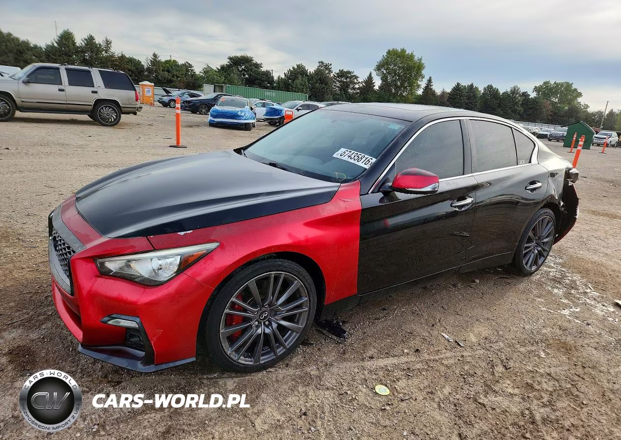 2018 Infiniti Q50 Red Sport 400 VIN:JN1FV7AR4JM480445 - 1