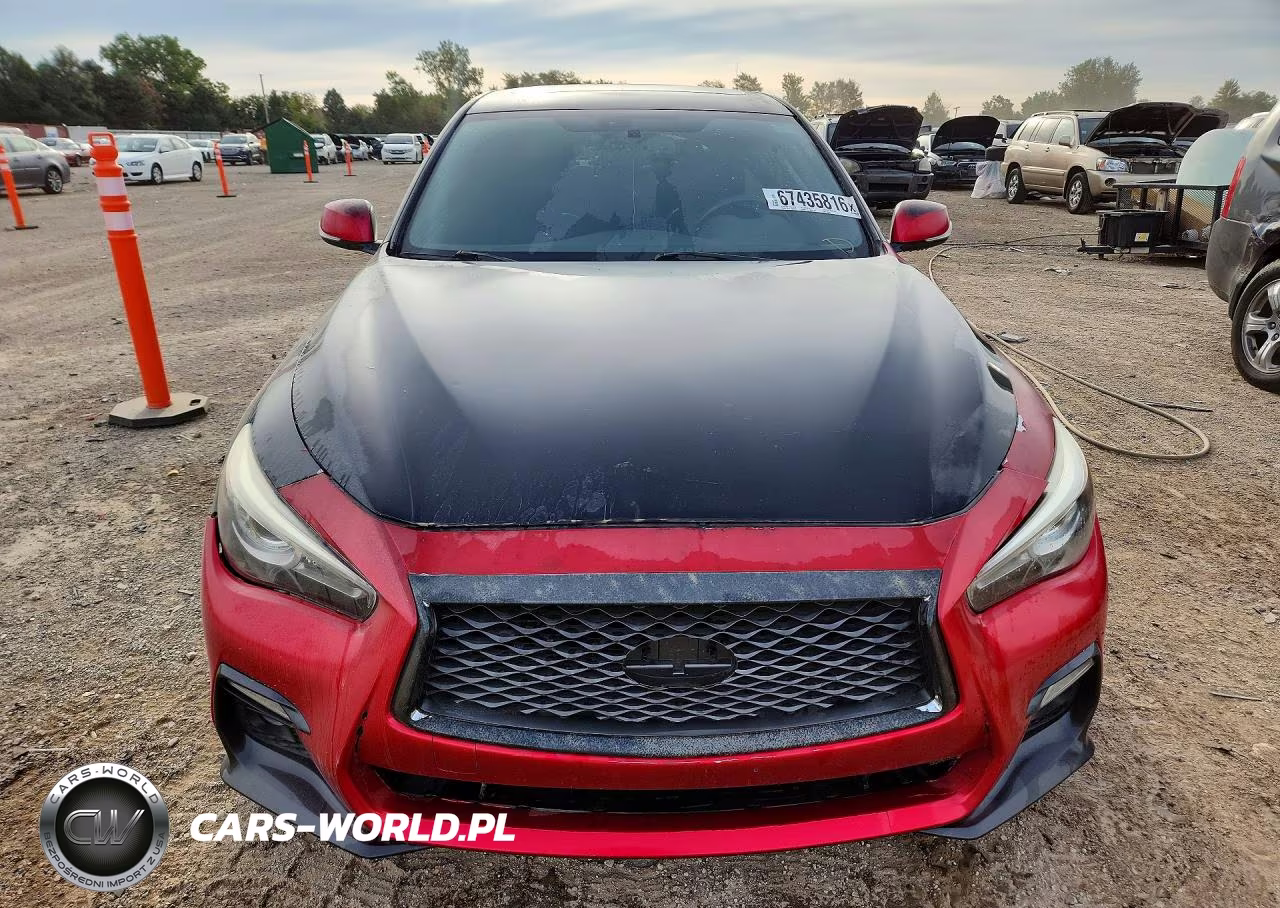 2018 Infiniti Q50 Red Sport 400 VIN:JN1FV7AR4JM480445 - 5