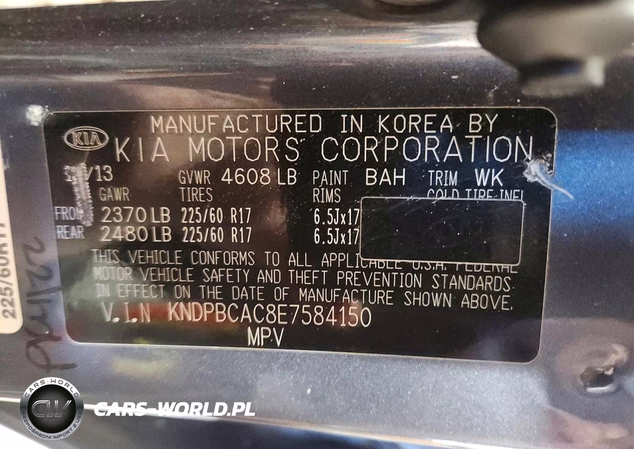2014 Kia Sportage Lx VIN:KNDPBCAC8E7584150 - 14