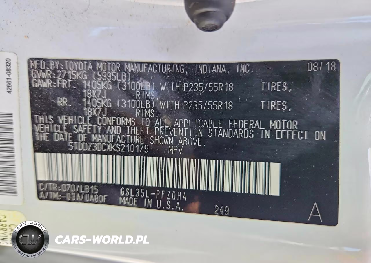2019 Toyota Sienna Limited 7-Passenger VIN:5TDDZ3DCXKS210179 - 14