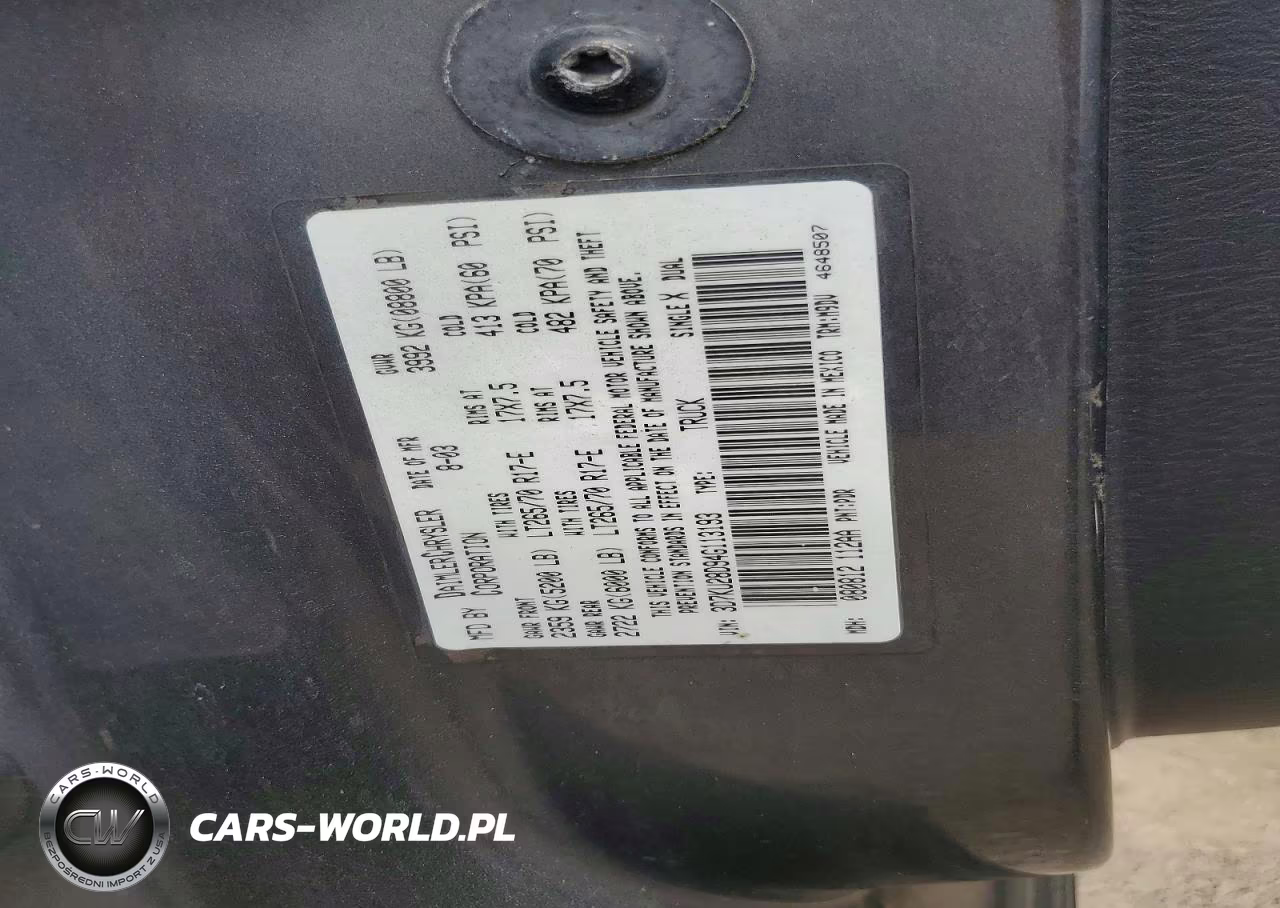 2004 Dodge Ram 2500 St VIN:3D7KU28D94G113193 - 12