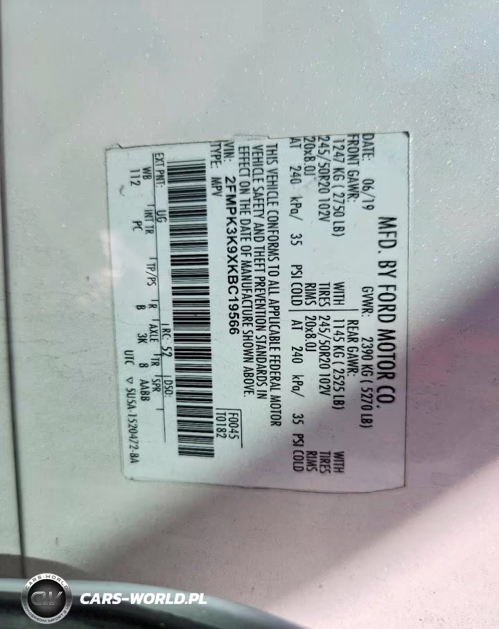 2019 Ford Edge Titanium VIN:2FMPK3K9XKBC19566 - 14