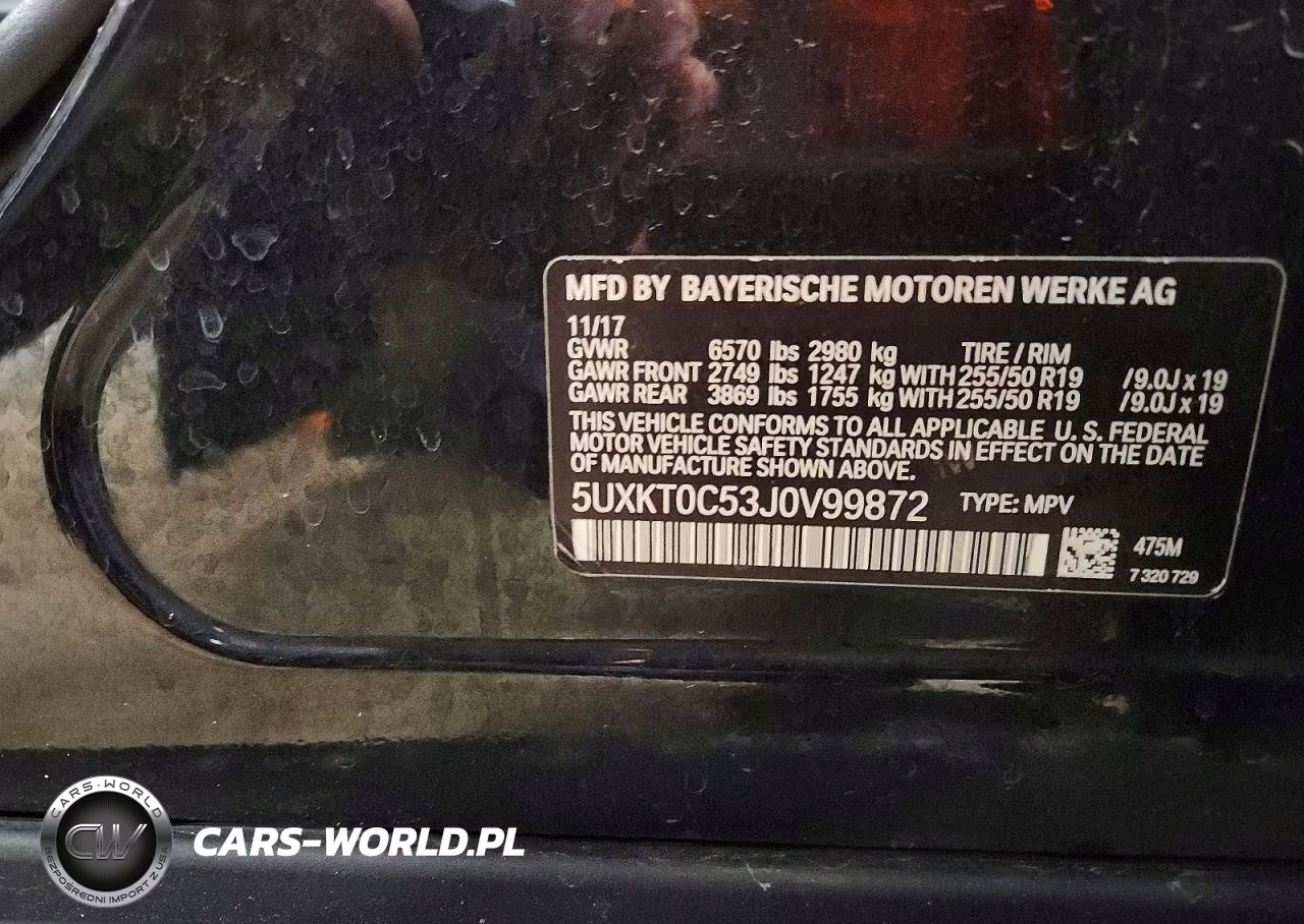 2018 BMW X5 Xdr40E VIN:5UXKT0C53J0V99872 - 12