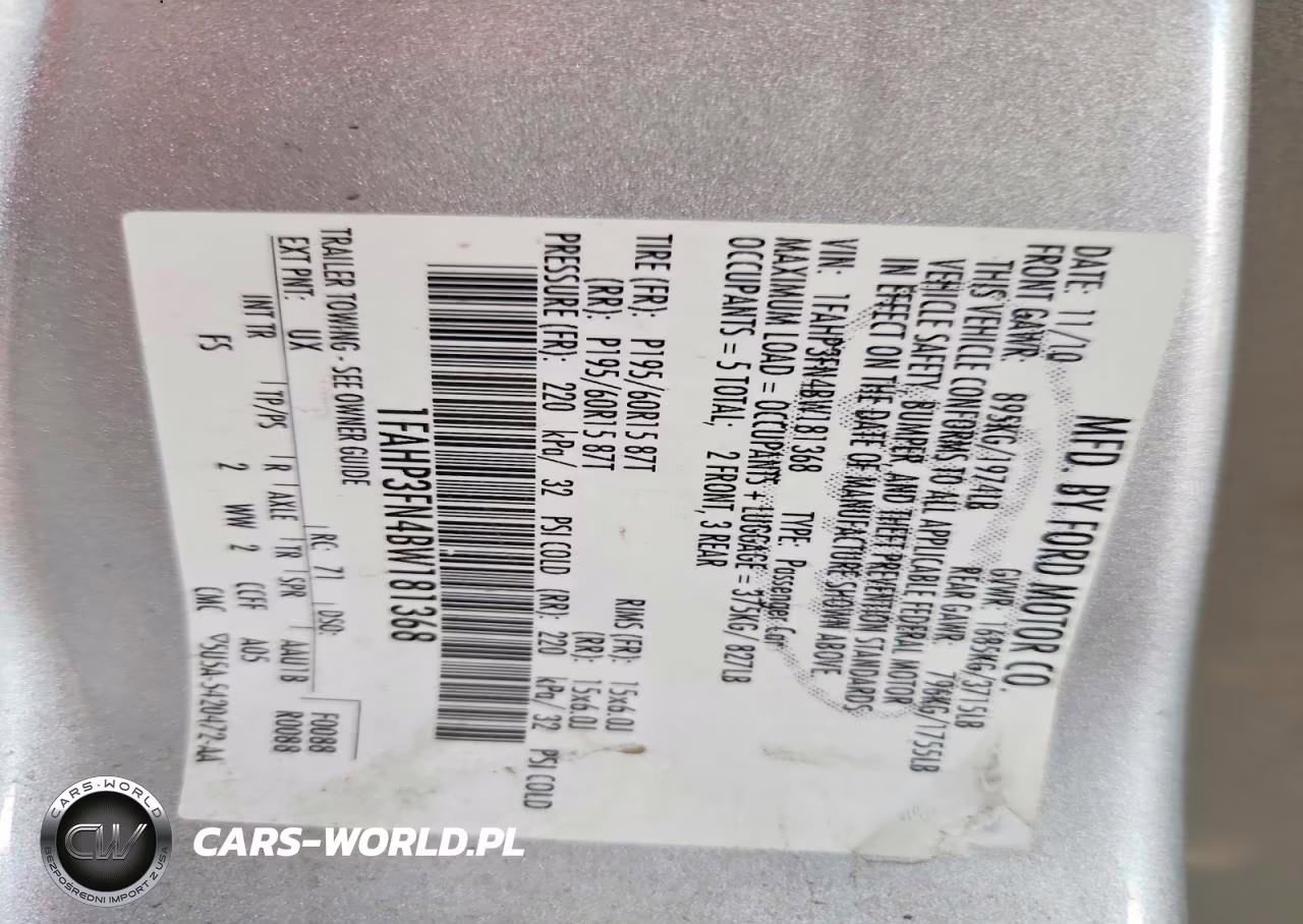 2011 Ford Focus Se VIN:1FAHP3FN4BW181368 - 12