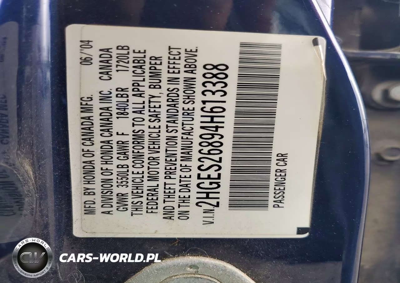 2004 Honda Civic Ex VIN:2HGES26894H613388 - 12