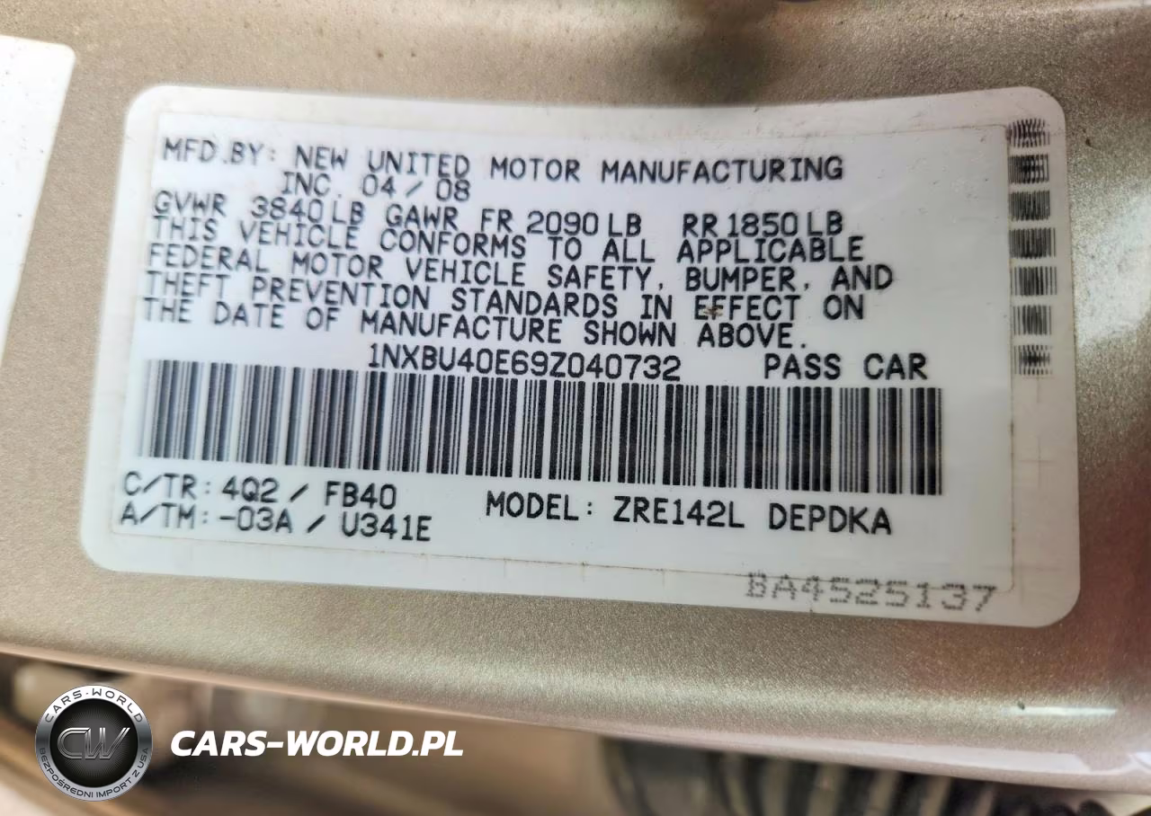 2009 Toyota Corolla Le VIN:1NXBU40E69Z040732 - 12